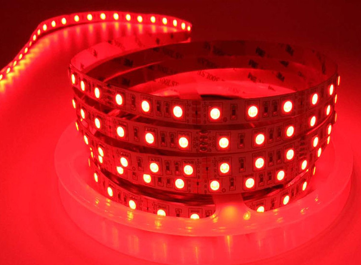 RGB-12V-裸板-白板-10寬-60燈(紅光)