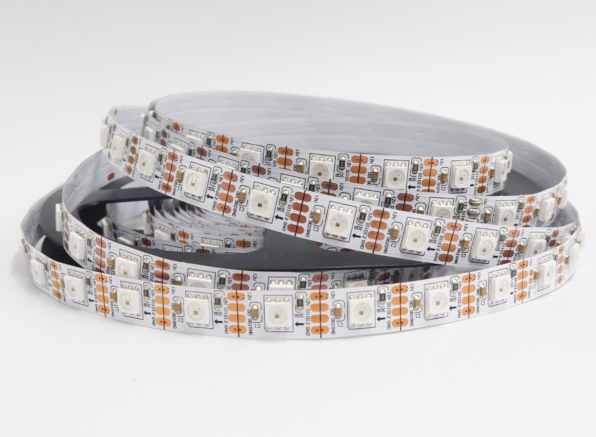 內(nèi)置SK6813 5050RGB 60燈 12V 單點單控斷點續(xù)傳