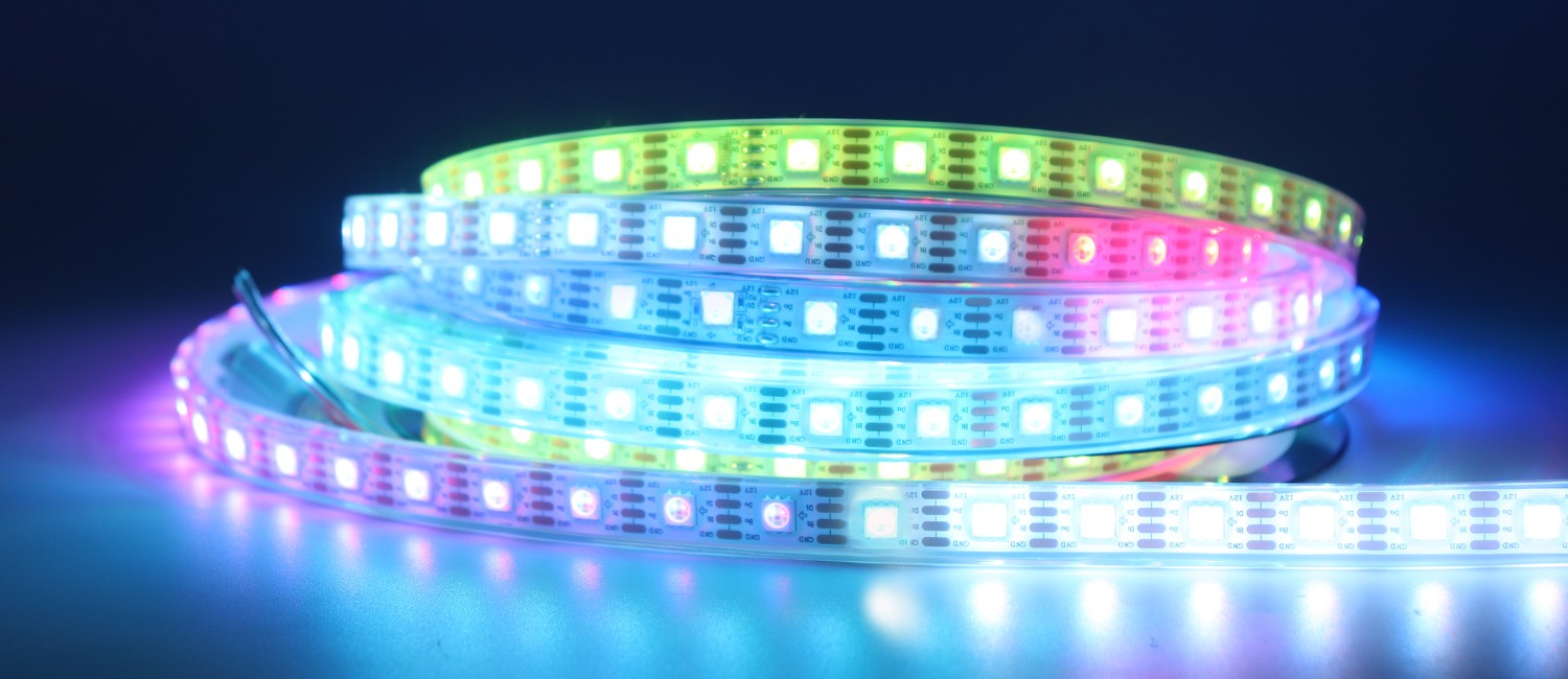 內(nèi)置RT1809 5050RGB 60燈 12V 單點(diǎn)單控?cái)帱c(diǎn)續(xù)傳