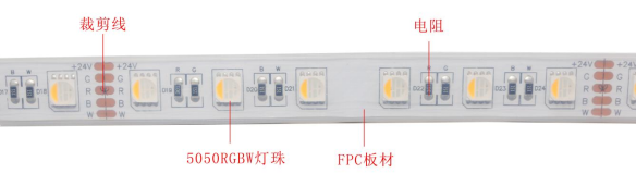 5050RGBW七彩 60燈 24V(圖1) 5050RGBW七彩 60燈 24V(圖1)