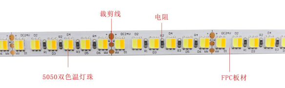 5050雙色溫 120燈 24V(圖1)