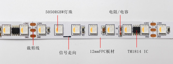 外置TM1814 5050RGBW 12段84燈 24V(圖3) 外置TM1814 5050RGBW 12段84燈 24V(圖3)